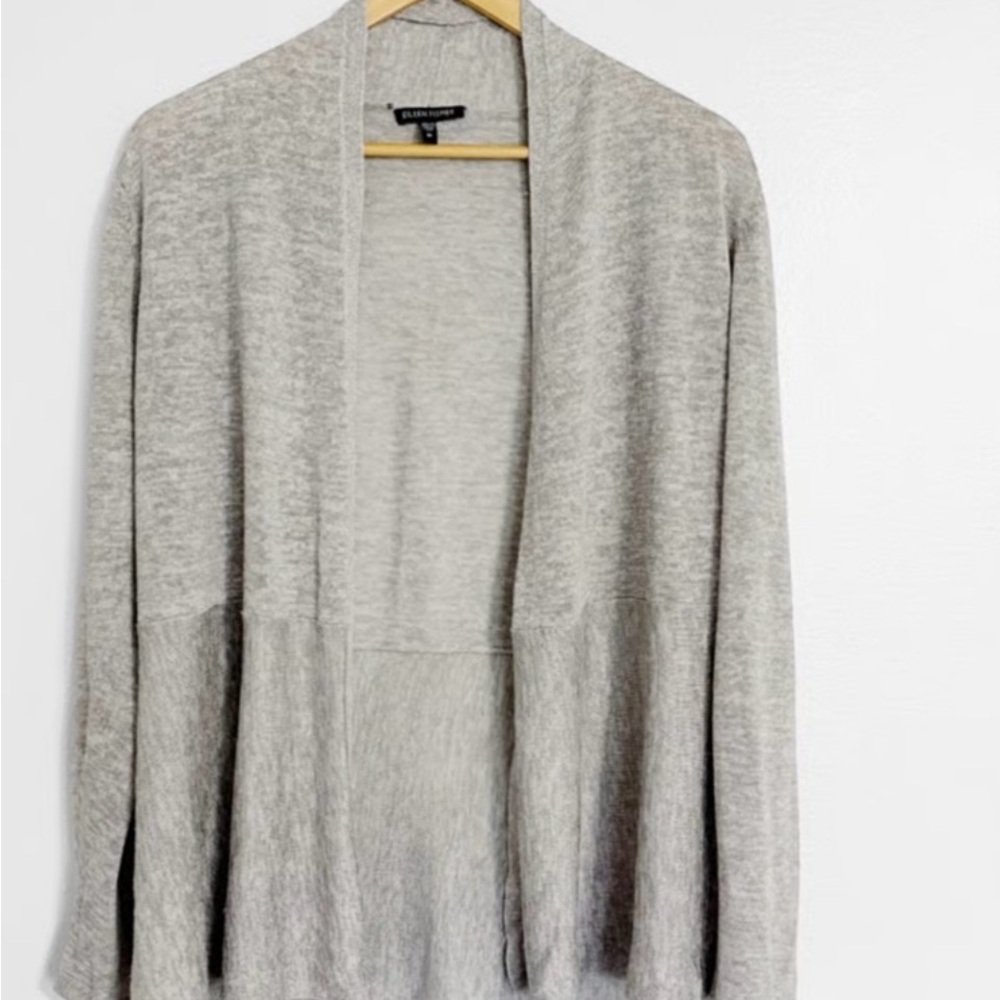 Eileen Fisher Linen Blend
Open Cardigan Gray Open Sweater size medium